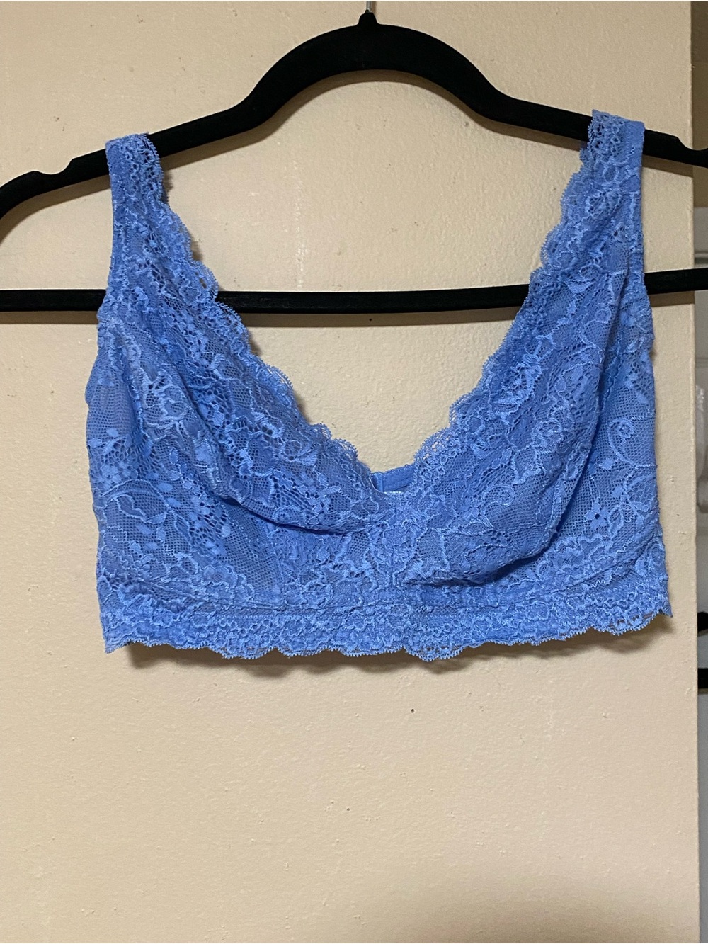 Lace Wireless Bralette in Blue